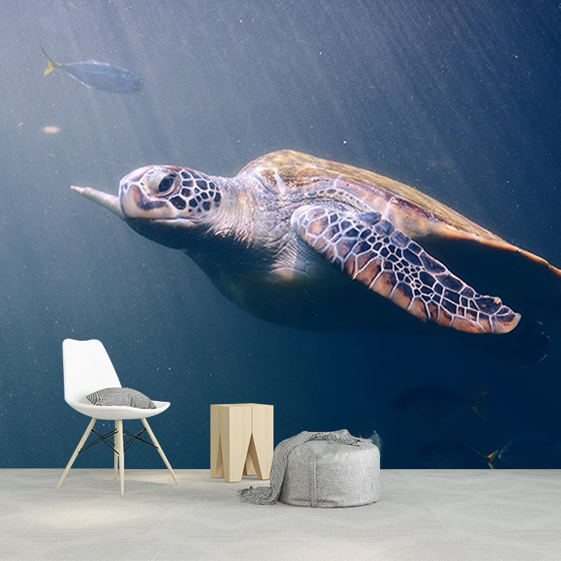 Fashionable Wall Mural Sea Turtle Print Living Room Wall Mural