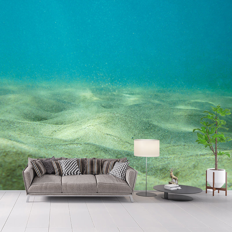 Decorative Wall Mural Wallpaper Deep Sea Printed Sitting Room Wall Mural