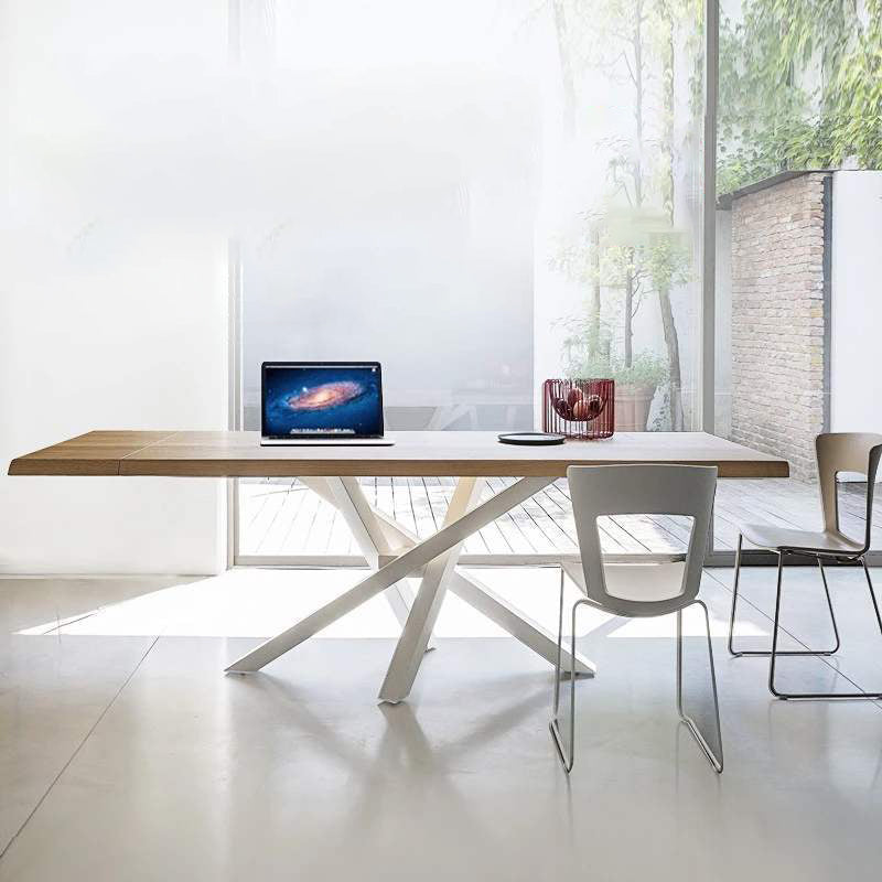 Solid Wood Dining Table Luxury Wood Color Dining Room Table for Kitchen