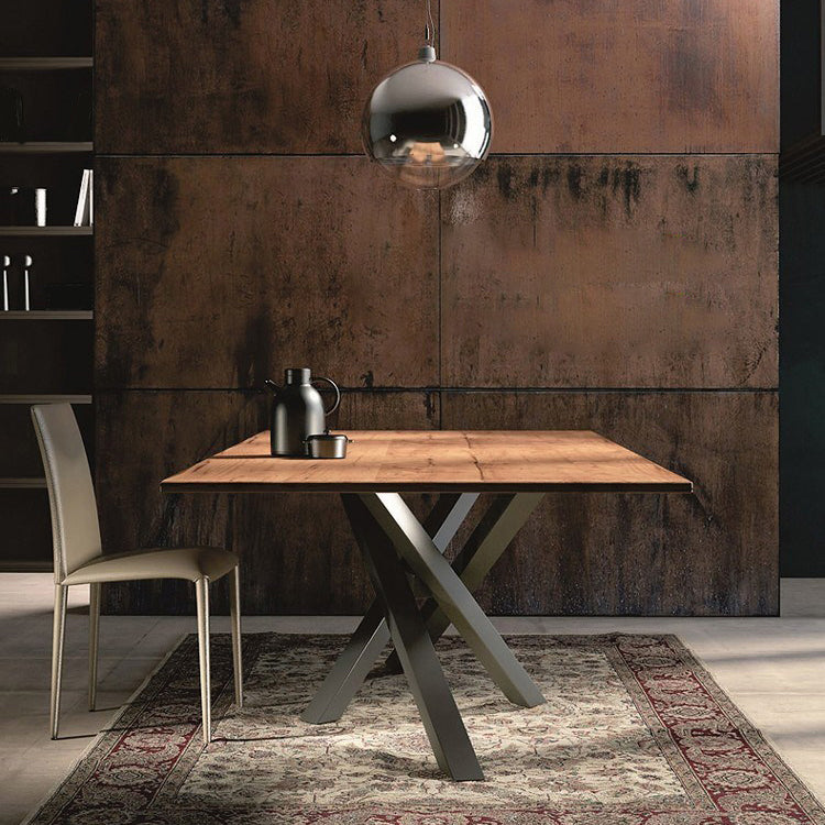 Solid Wood Dining Table Luxury Wood Color Dining Room Table for Kitchen