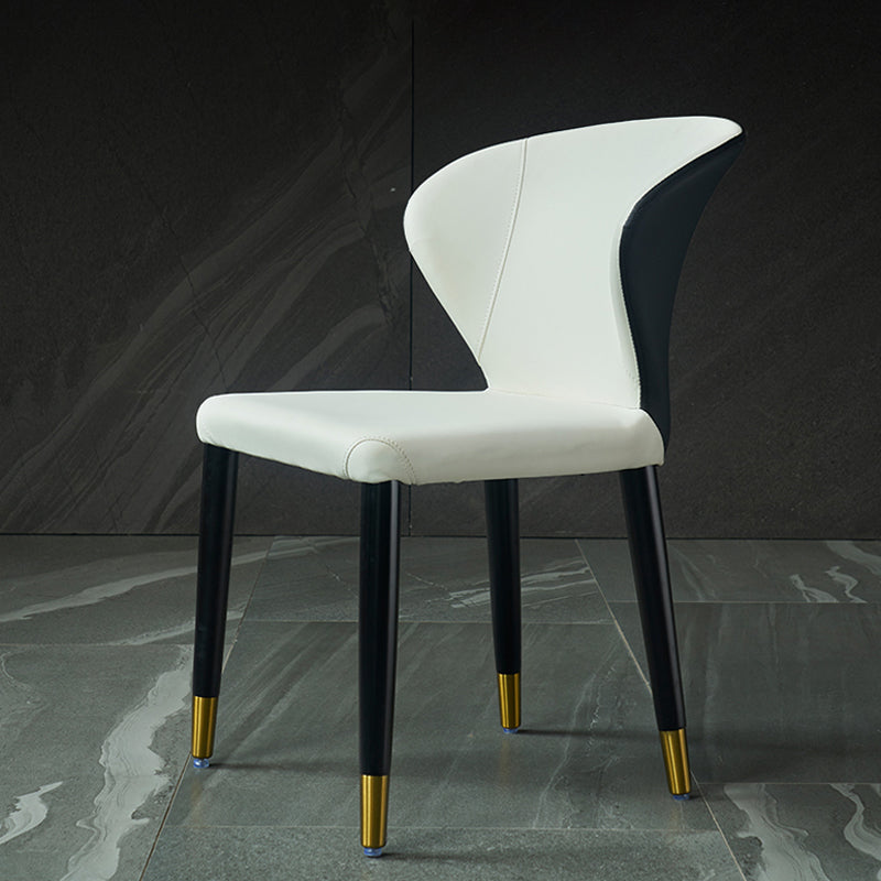 Wingback Side Chair Upholstered Armless Dining Chairs for Dining Room