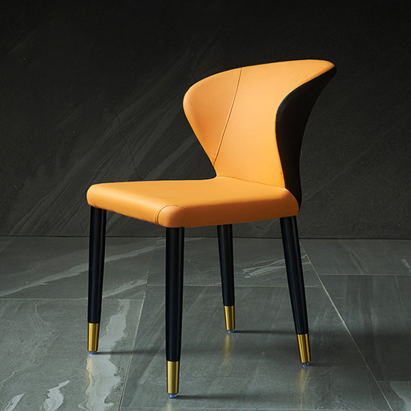 Wingback Side Chair Upholstered Armless Dining Chairs for Dining Room