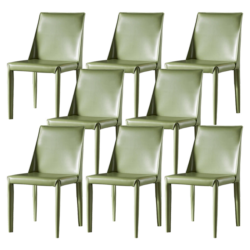 Faux Leather Dining Side Chair Contemporary Dining Room Chair