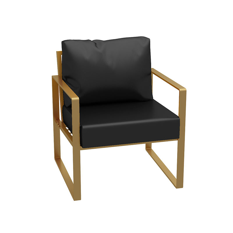 26.77" W Faux Leather Square Arm Sofa Contemporary Sofa for Living Room