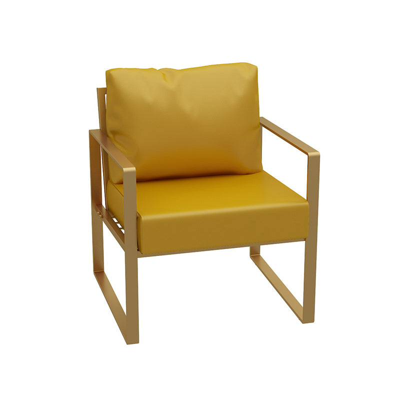 26.77" W Faux Leather Square Arm Sofa Contemporary Sofa for Living Room