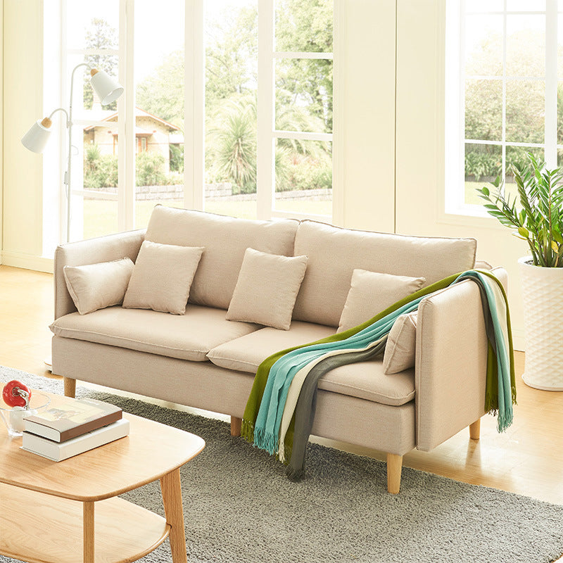 Contemporary Cushions Standard Pillow Top Arm Slipcovered Sofa