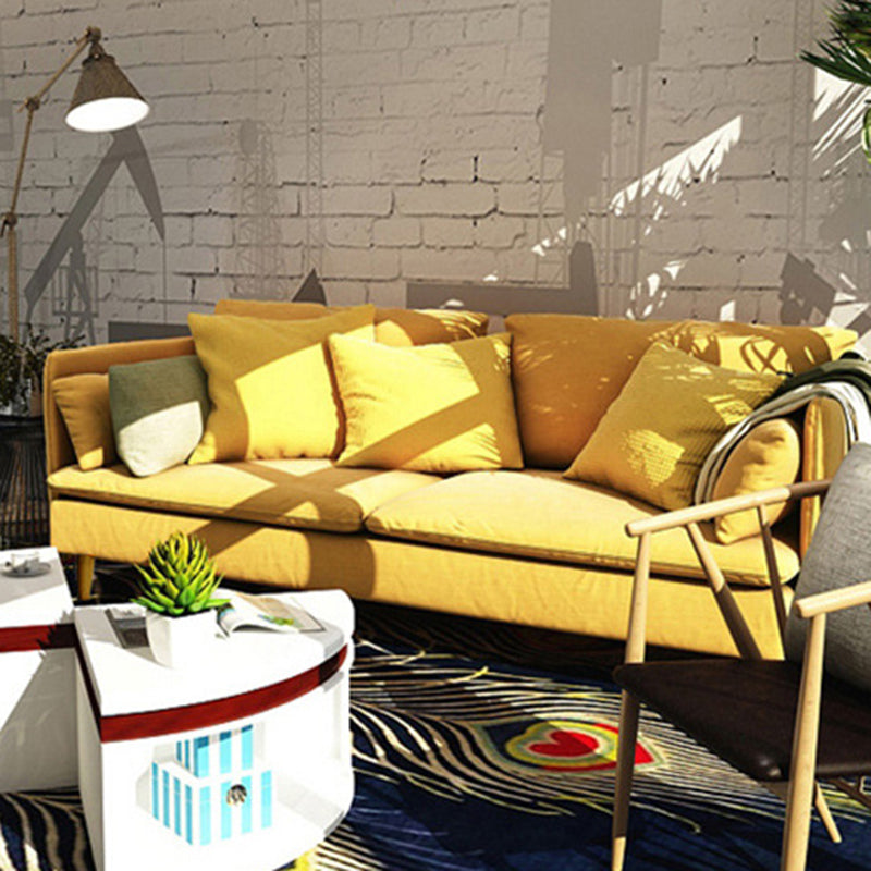 Contemporary Cushions Standard Pillow Top Arm Slipcovered Sofa