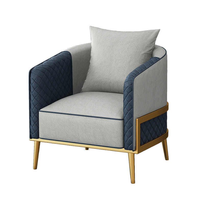 27.55" W x 29.52" H Faux Leather Sloped Arm Sofa Contemporary Standard Sofa