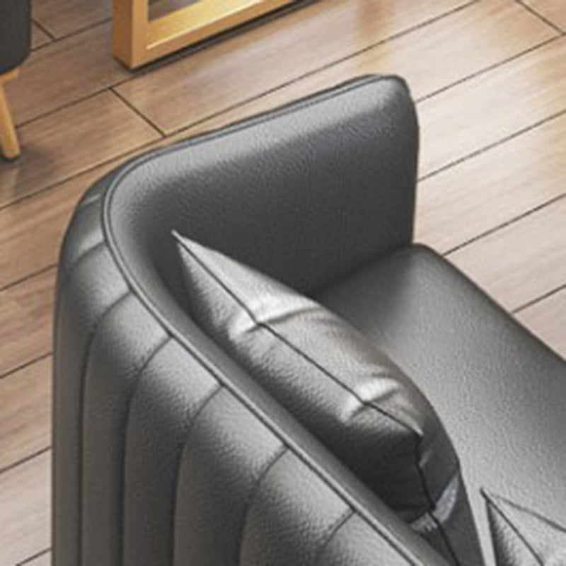 25.59" W x 29.52" H Sloped Arm Sofa Contemporary Standard Sofa with Tight Back