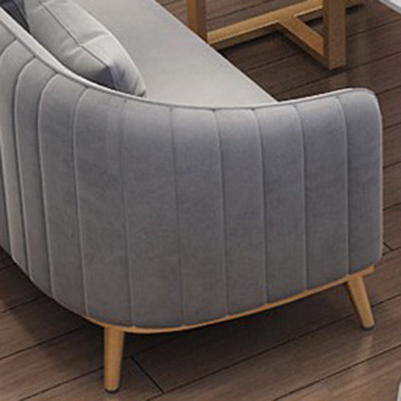 25.59" W x 29.52" H Sloped Arm Sofa Contemporary Standard Sofa with Tight Back