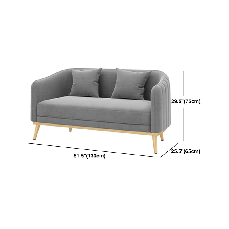 25.59" W x 29.52" H Sloped Arm Sofa Contemporary Standard Sofa with Tight Back