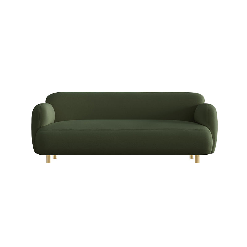 Stain Resistant Sofa Faux Leather Contemporary Standard Settee Couch