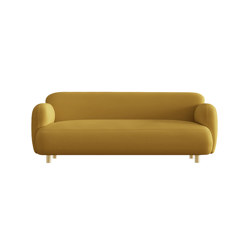 Stain Resistant Sofa Faux Leather Contemporary Standard Settee Couch