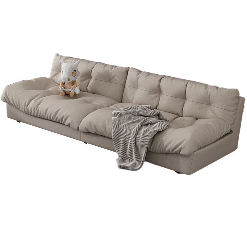 35.43" W x 30.70" H Armless Sofa Contemporary Standard Sofa with Biscuit Back