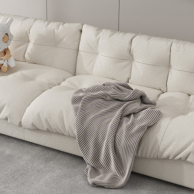 35.43" W x 30.70" H Armless Sofa Contemporary Standard Sofa with Biscuit Back