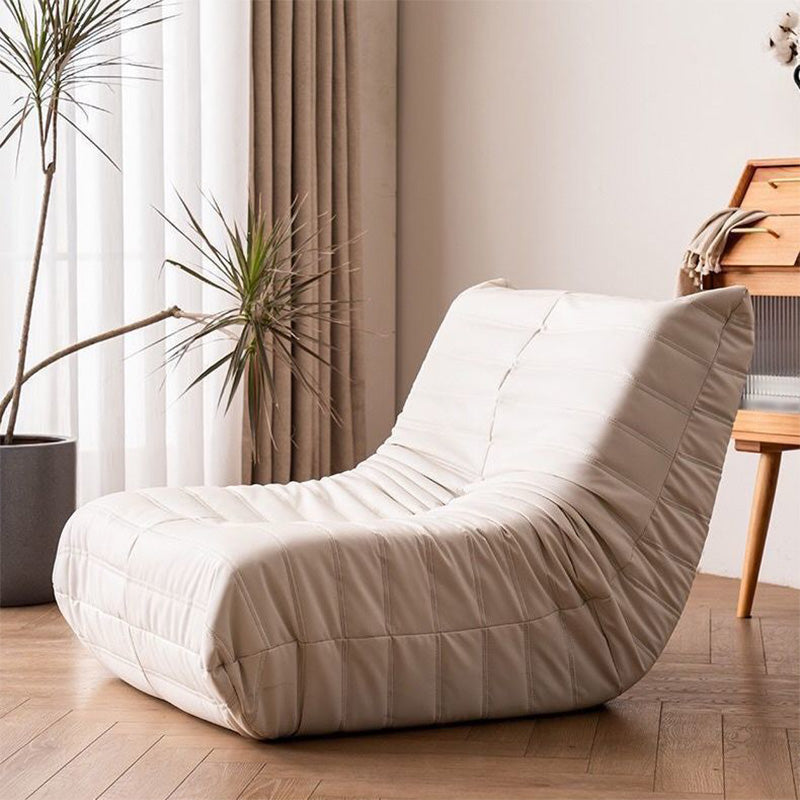 Sewn Pillow Back Accent Chair 27.5" H Armless Chair for Living Room