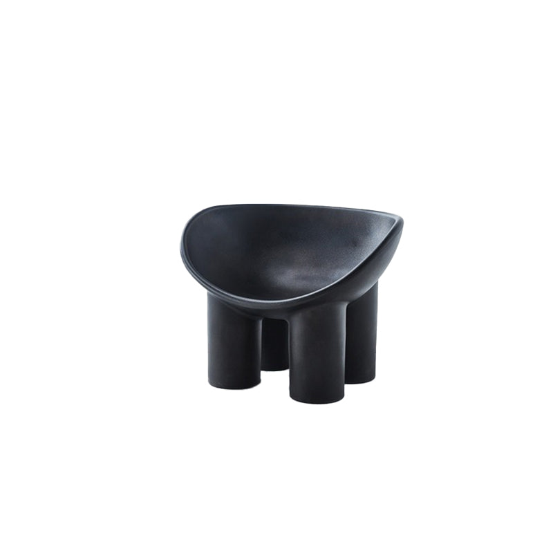 Four Leg Papasan Chair 33.07" L x 18.11" W x 24.80" H Armless Accent Chair with Fixed Back