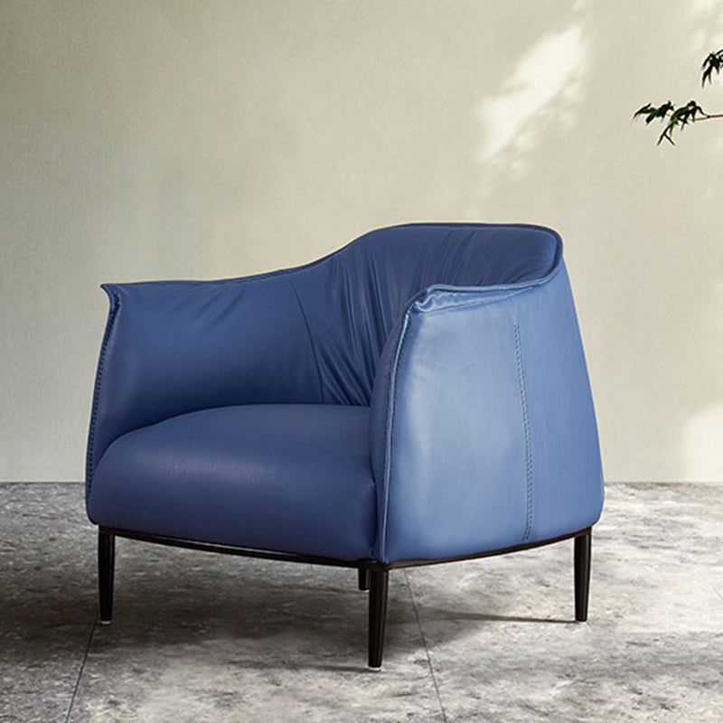 Faux Leather Arm Chair 32.28" L x 32.28" W x 29.92" H Accent Armchair for Living Room