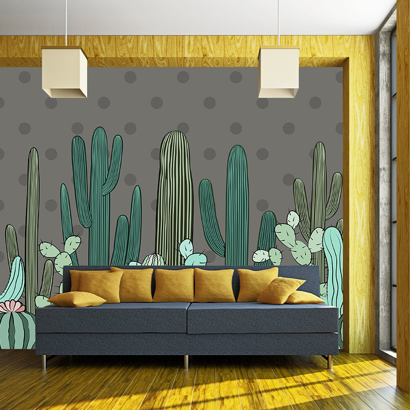 Washable Illustration Mural Wallpaper Plants Indoor Wall Mural