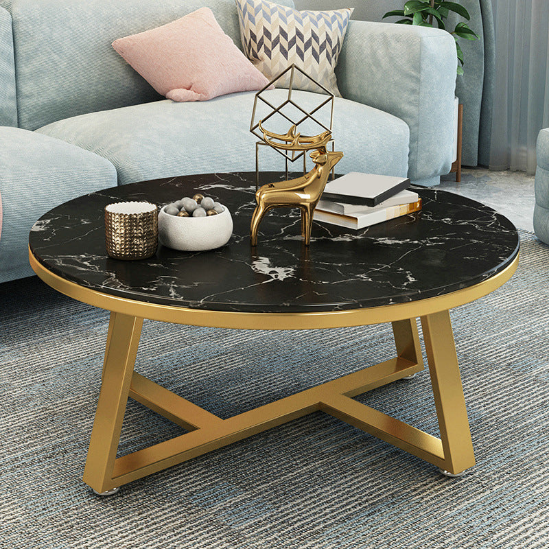 Modern Minimalist Coffee Table Round Coffee Table for Living Room