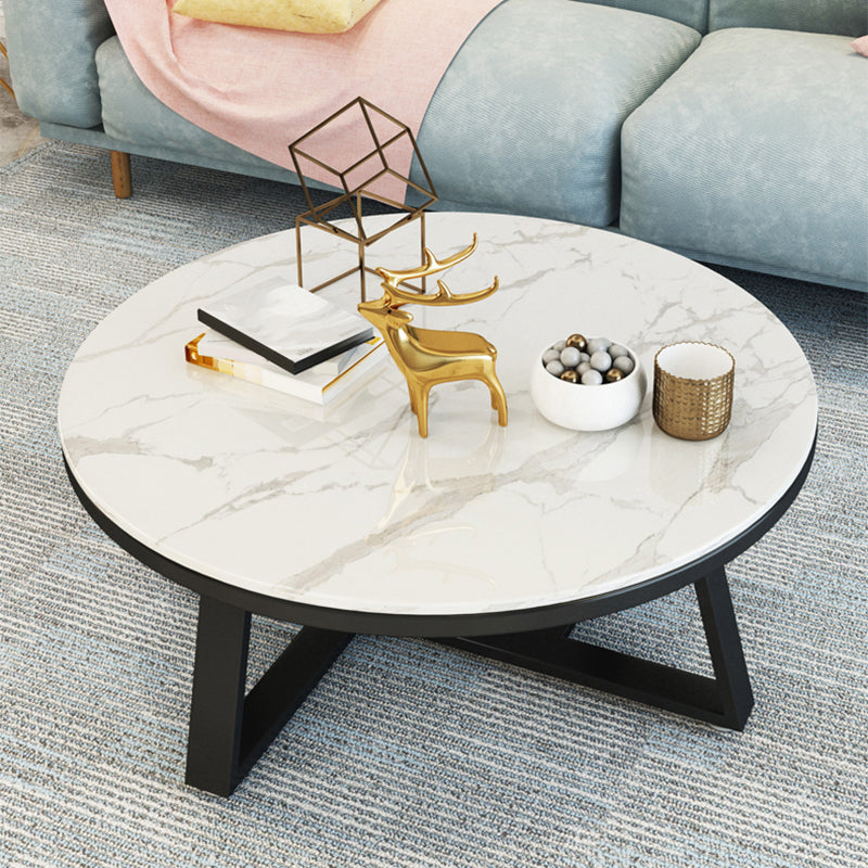 Modern Minimalist Coffee Table Round Coffee Table for Living Room