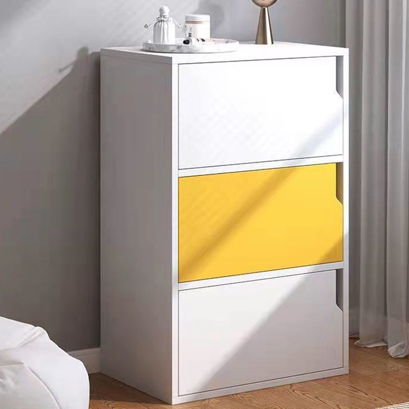 Contemporary Wooden Side Cabinet with Storage Shelves and Doors