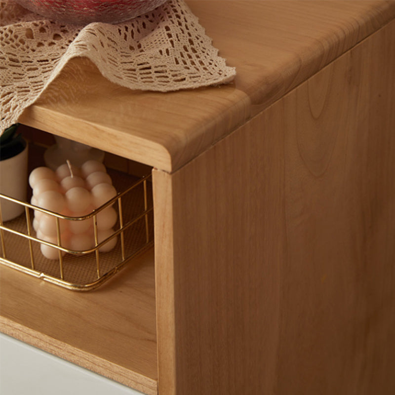Modern Solid Wood Chest with 4 Natural Legs and Soft Close Drawers