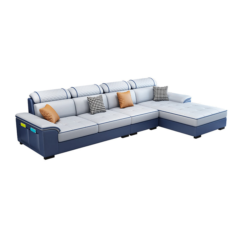 133.07" W x 70.87" D x 35.43" H Pillow Top Arm Sofa with Chaise
