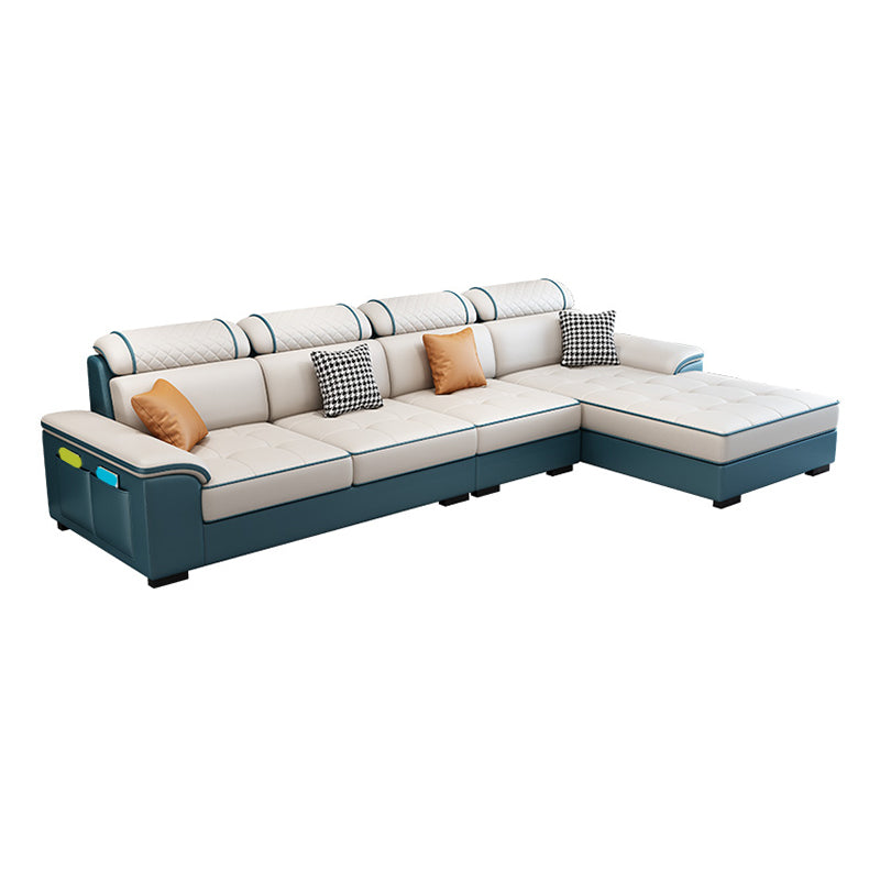 133.07" W x 70.87" D x 35.43" H Pillow Top Arm Sofa with Chaise