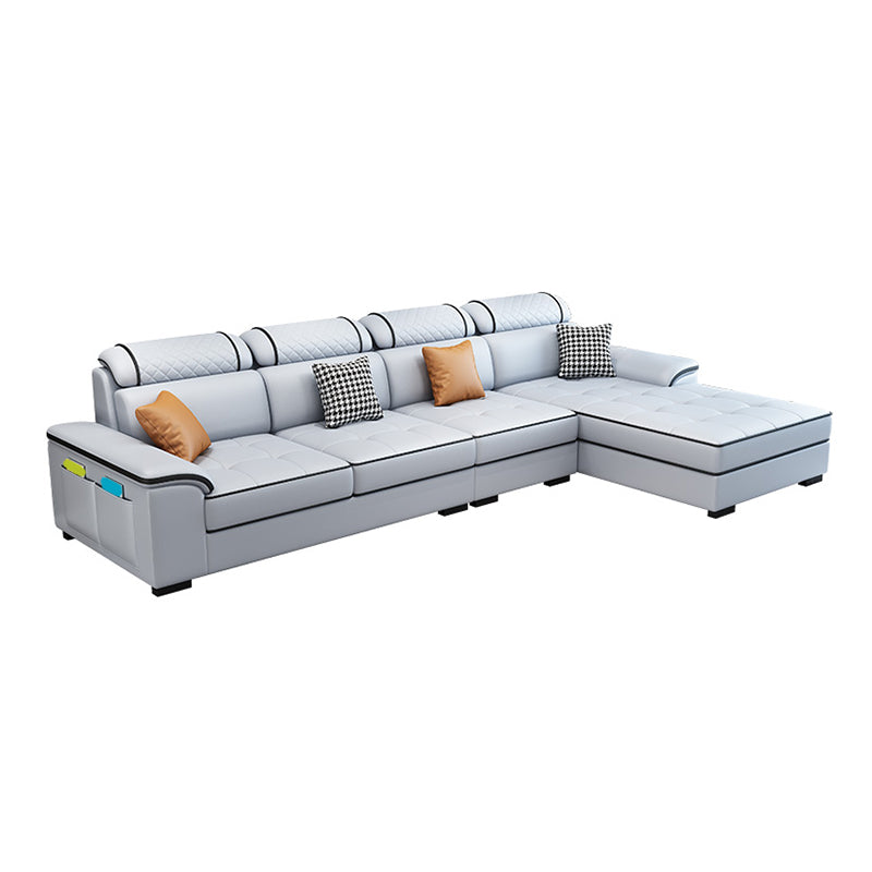 133.07" W x 70.87" D x 35.43" H Pillow Top Arm Sofa with Chaise
