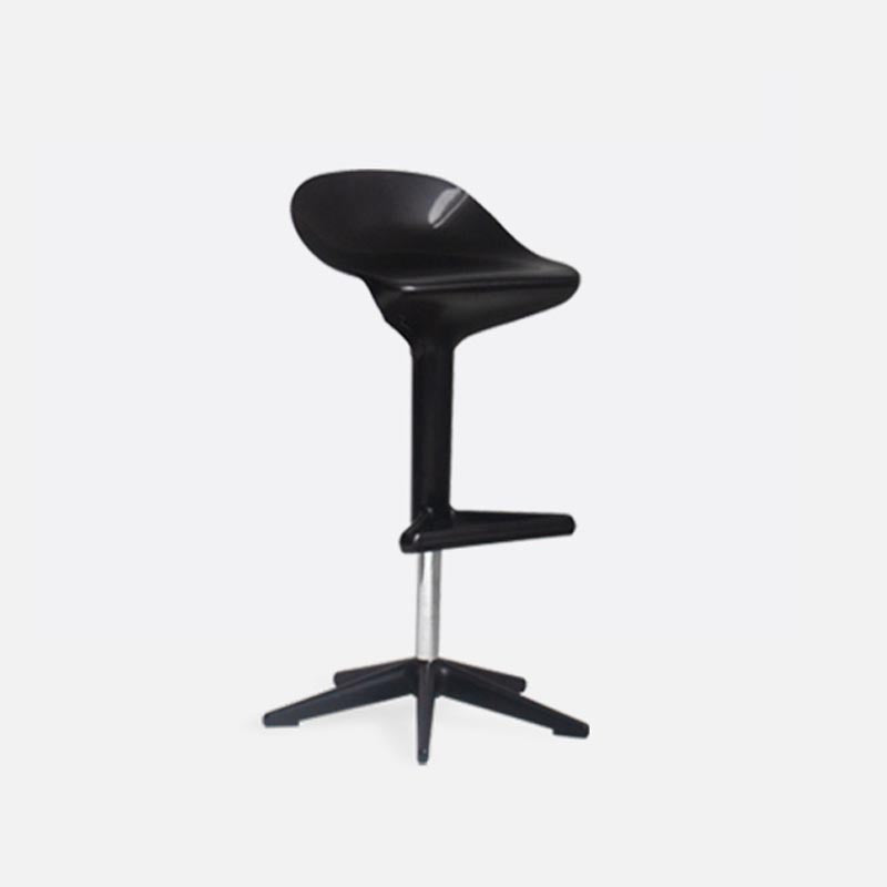 Scandinavian Adjustable Height Bar Stool Plastic Footrest Stool
