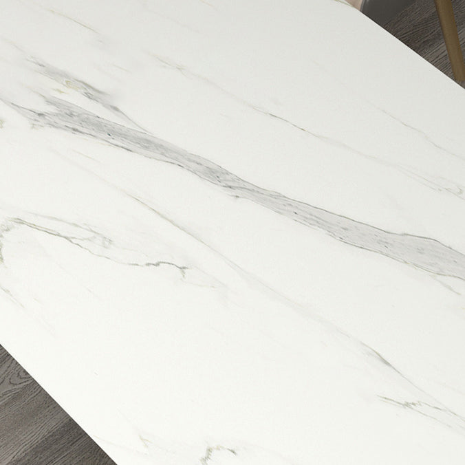 Nordic 1/2/5 Pieces Dining Set White Stone Top Dining Furniture