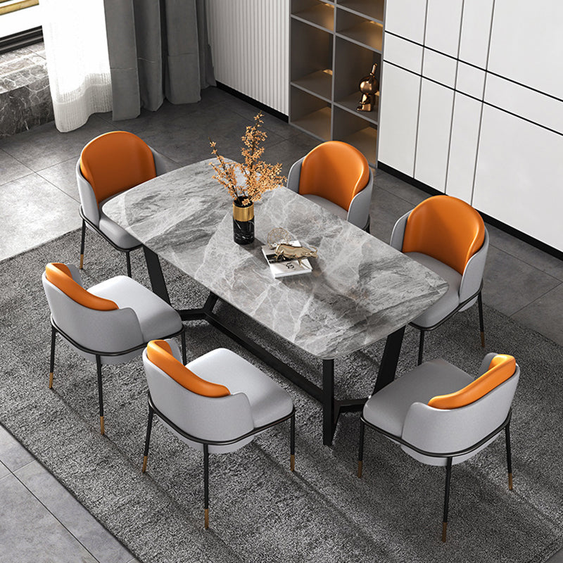 Modern Dining Set Stone 1/5/6/7 Pieces Dining Furniture for Indoor
