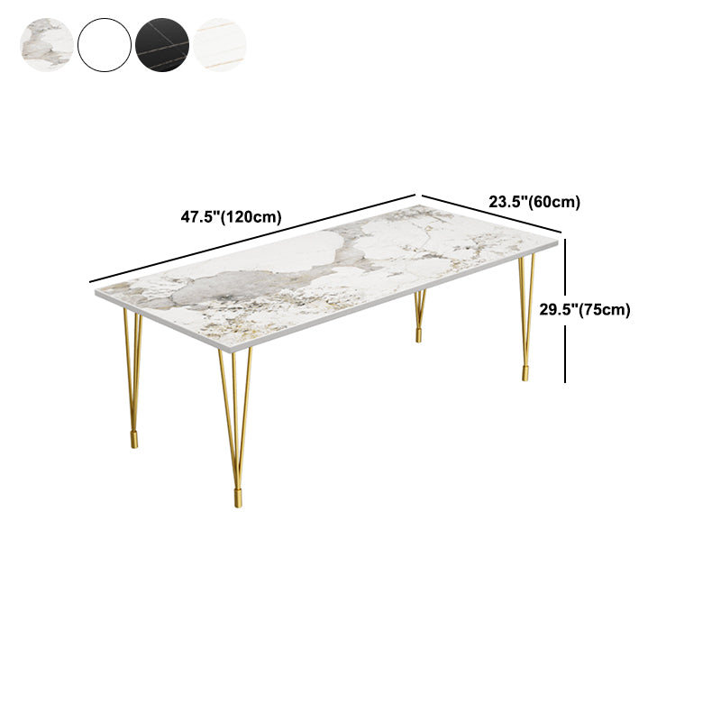 Nordic 1/5/7 Pieces Dining Set Rectangle Stone Dining Table for Kitchen Dining Room