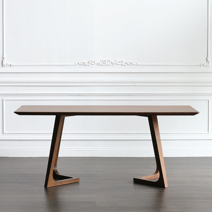 Modern 1/2/4/5 Pieces Dining Set Solid Wood Double Pedestal Dinette Set