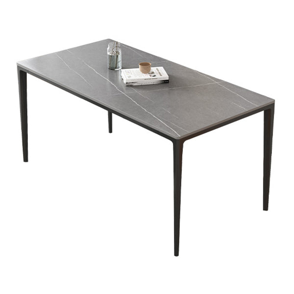 Contemporary Dining Table Set 1/4/5/7 Pcs Rectangle Dining Table with Armless Chairs