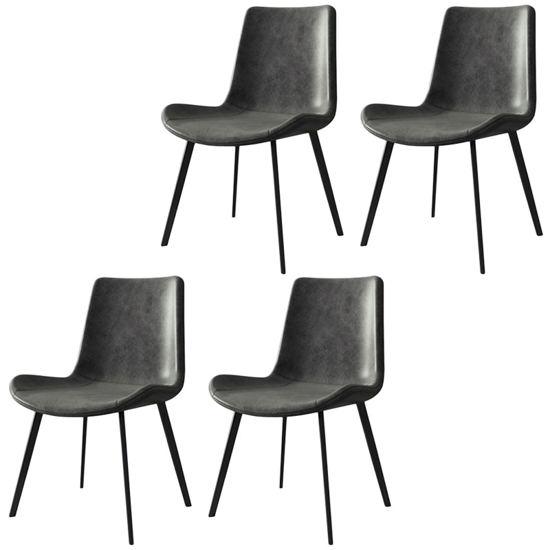 Contemporary Dining Table Set 1/4/5/7 Pcs Rectangle Dining Table with Armless Chairs