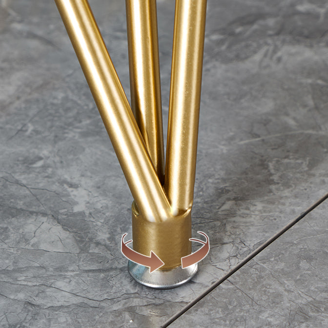 Glam 1/2/5 Pieces Dining Set Stone Top Dining Table with Chairs for Restaurant