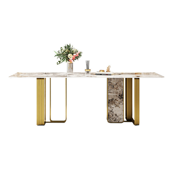 Contemporary Dining Set Stone 1/4/7 Pieces Dining Furniture for Home