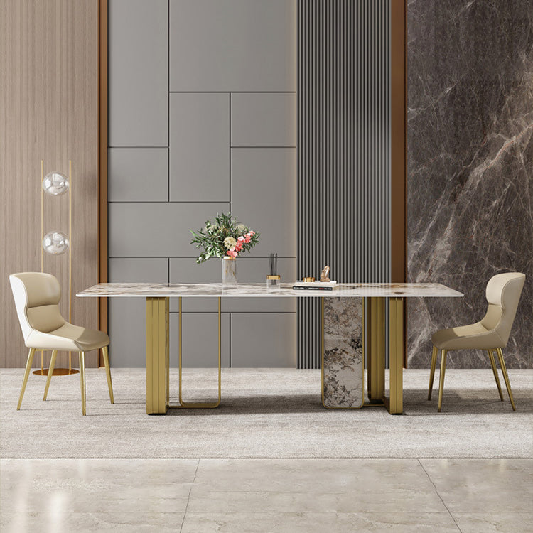 Contemporary Dining Set Stone 1/4/7 Pieces Dining Furniture for Home