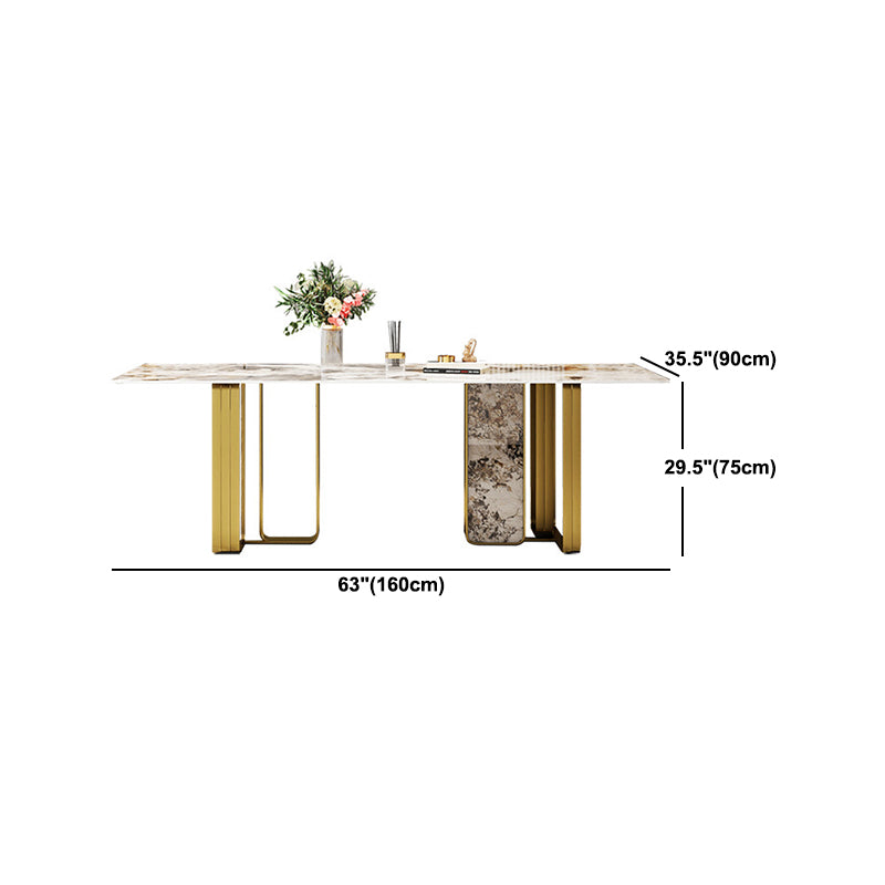 Contemporary Dining Set Stone 1/4/7 Pieces Dining Furniture for Home