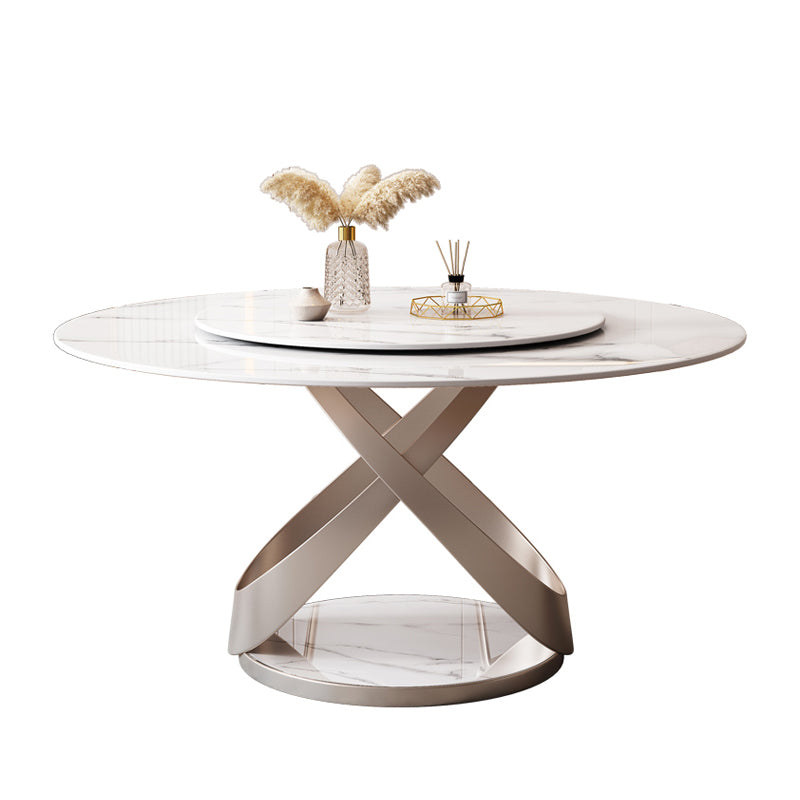 Pedestal Casual Dining Table Round Table for Home Kitchen Desk