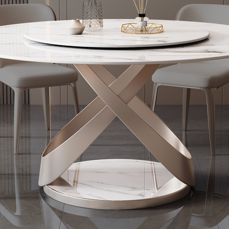 Pedestal Casual Dining Table Round Table for Home Kitchen Desk