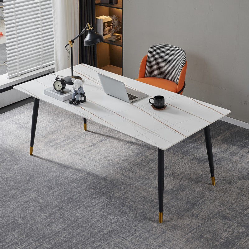 Sintered Stone Home Dining Table Industrial Rectangle Dining Room Table