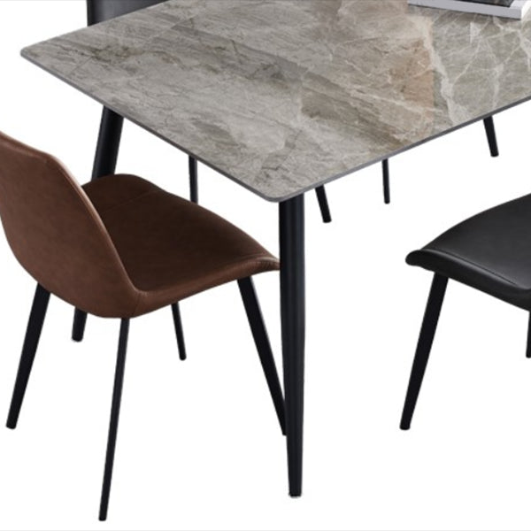 Sintered Stone Home Dining Table Industrial Rectangle Dining Room Table