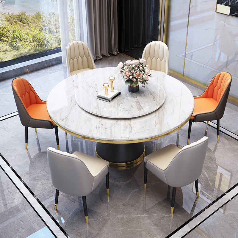 Contemporary Dining Table Pedestal Table for Home Kitchen Dinner