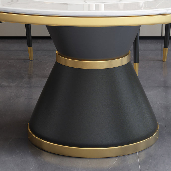 Contemporary Dining Table Pedestal Table for Home Kitchen Dinner