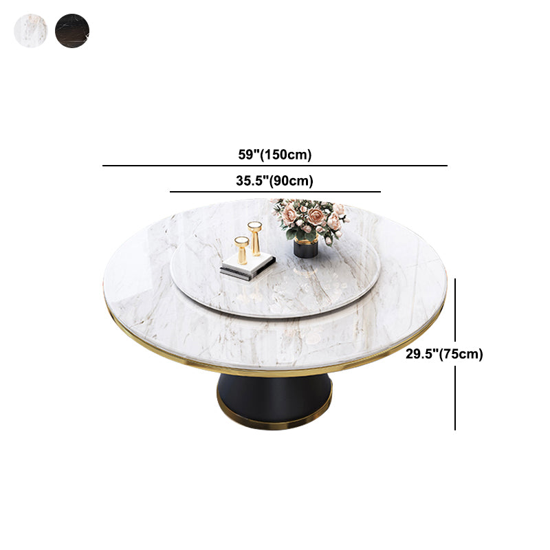 Contemporary Dining Table Pedestal Table for Home Kitchen Dinner
