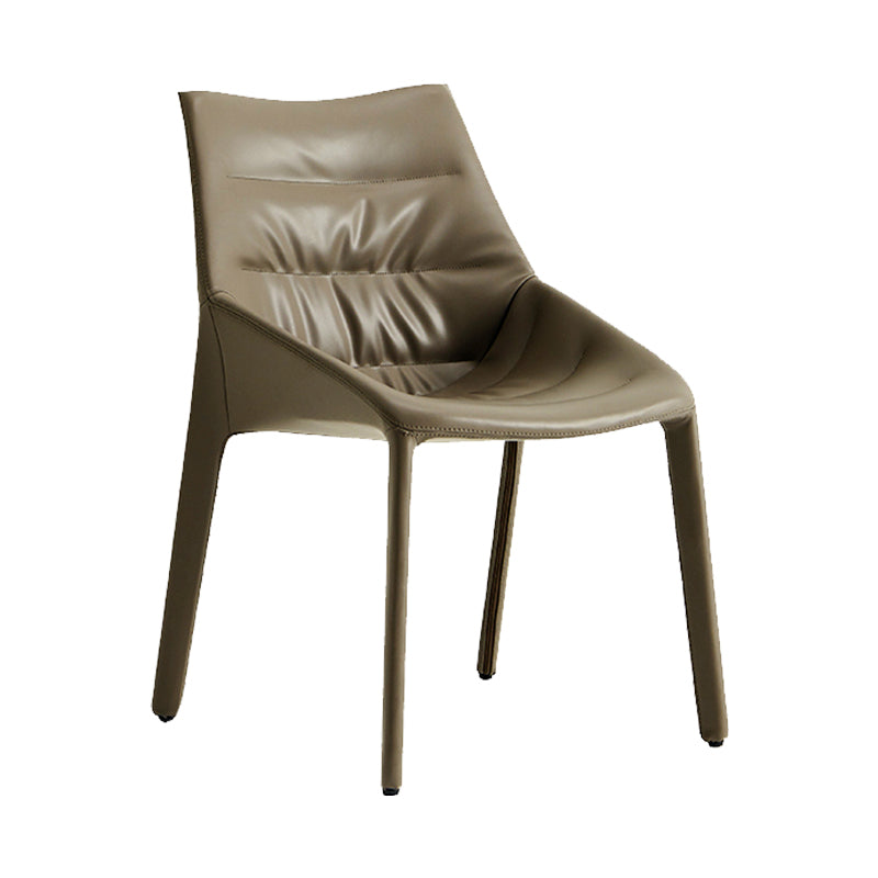 Upholstered Side Dining Chairs Faux Leather Side Chair Set for Home