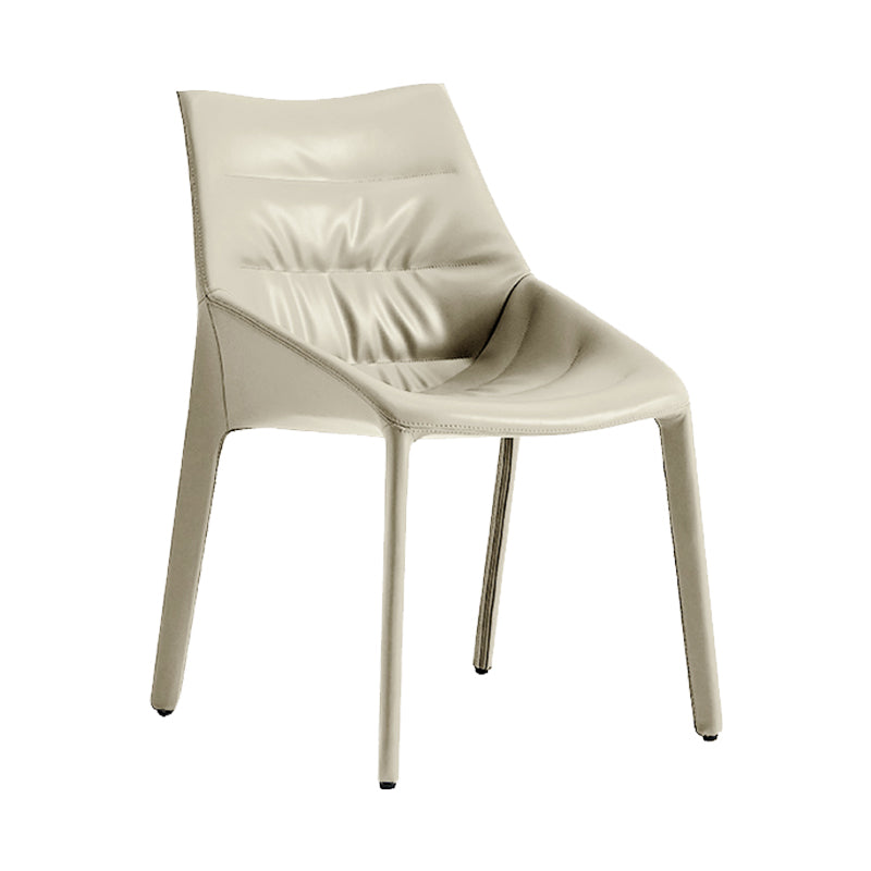 Upholstered Side Dining Chairs Faux Leather Side Chair Set for Home